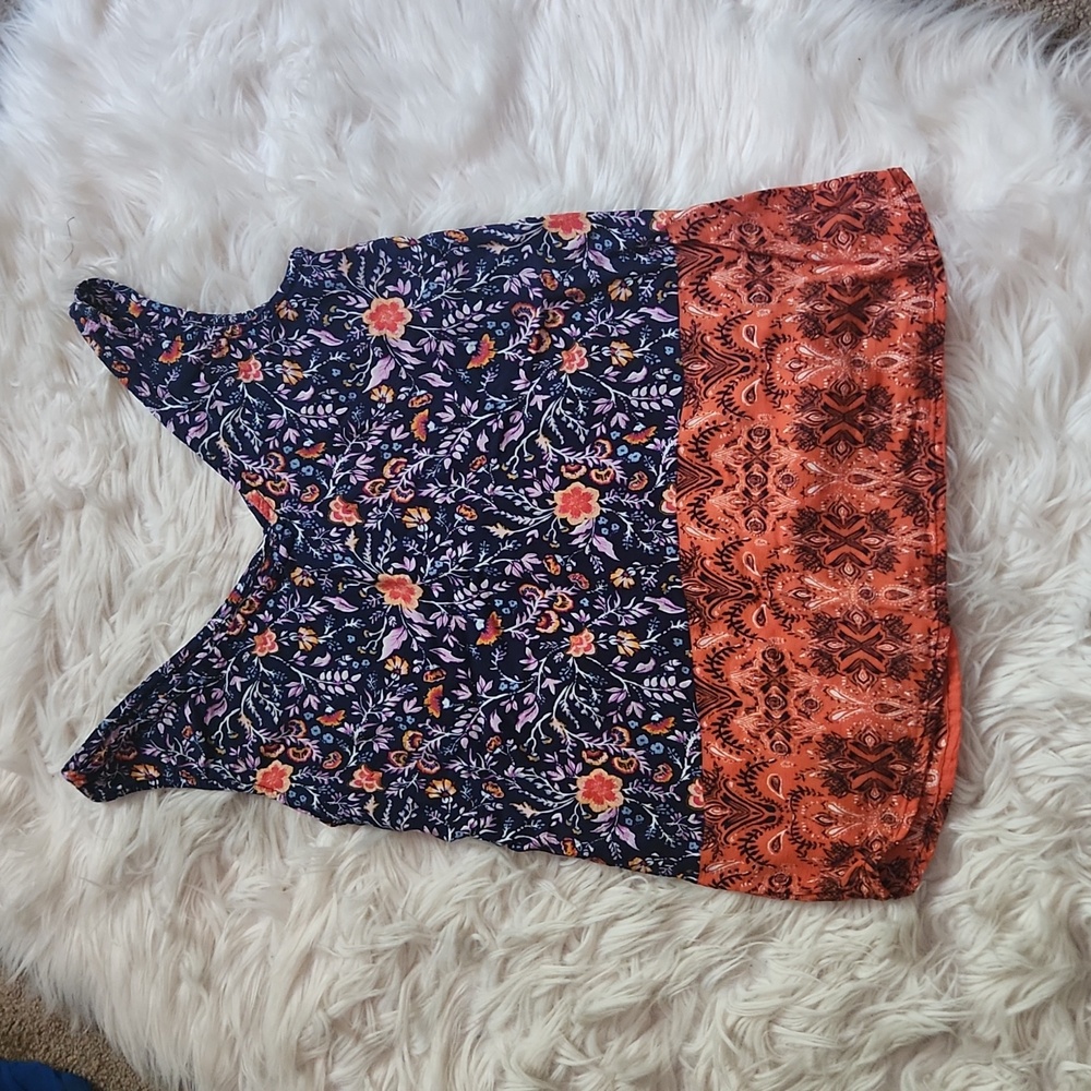 SO Floral tank top- XS